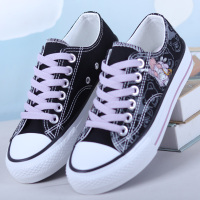 些久少女孩子学生帆布鞋2022年春夏季软底运动鞋大童休闲板鞋平底球鞋