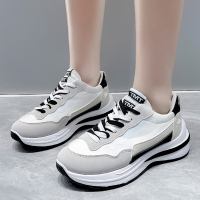 些久小蛮腰女鞋白色老爹鞋2022春秋新款德训跑步休闲运动鞋
