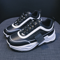 些久黑色女2022新款休闲鞋老爹鞋子春秋ins潮运动百搭女鞋