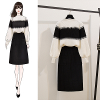 2019新款秋季装加厚时尚套装气质减龄针织衫裙子两件套女