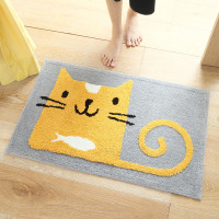 大江 卡通萝卜兔加厚植绒进地垫 家用卧室卫生间口吸水防滑脚垫垫