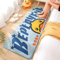 大江正版小黄鸭卡通卧室房间长条床边地毯家用简约榻榻米满铺床前地垫