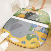 大江半圆浴室吸水地垫家用厕所门口防滑垫卫浴门垫进门卫生间脚垫