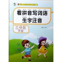 正版 2020春看拼音写词语生字注音二年级下册通用版课本教材阅读理解同步训练字词默写练习册课堂作业本2年级下册拼