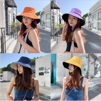 夏季渔夫帽春夏韩版双面遮阳帽子大沿防晒帽子00