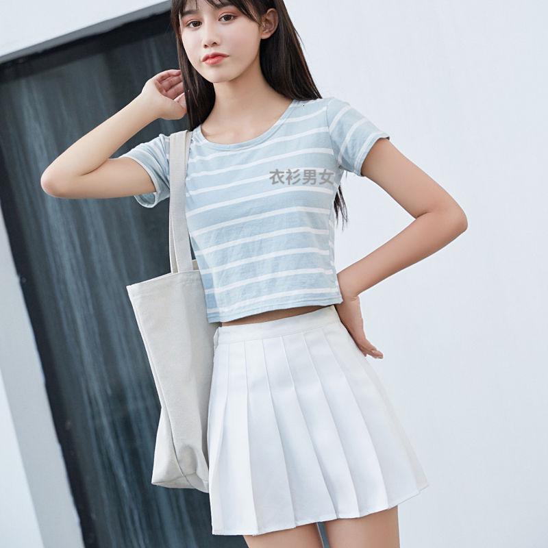 [带安全裤]百搭半身短百褶裙女学生软妹新款夏季防走光裙裤威珺