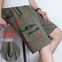 中老年短裤男五分裤爸爸装中裤子中年人沙滩裤夏天大裤衩威珺