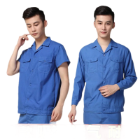 工作服套装男女夏季薄款短袖长袖上衣耐脏工地干活工装劳保服定制 威珺