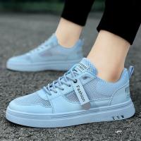 2022年夏季新款单网镂空男鞋百搭平板鞋透气网面运动休闲学生潮鞋威珺