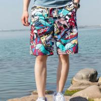 夏季短裤男五分裤中款宽松沙滩裤大裤衩家居休闲运动裤子潮流大码 威珺