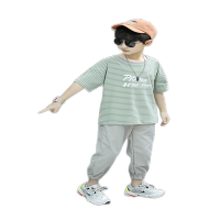 童装男童夏装套装2022新款夏季男孩洋气两件套夏天帅气儿童短袖潮威珺
