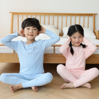2022儿童睡衣春秋男女童德绒无痕两件套中大童家居服秋衣秋裤套装威珺