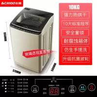 10公斤超大容量+强力热烘干 特价10公斤家用小洗衣机全自动迷你洗衣机小型波轮 宿舍3.8KG