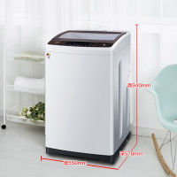 XQB80-M1708 8公斤波轮全自动洗衣机玻璃盖智能超净宿舍家用 XQB80-M1708