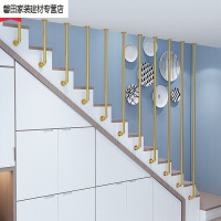 北欧铁艺楼梯护栏扶手loft酒吧水管阁楼栏杆室内外防护栏简易安心抵