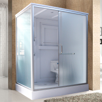 整体淋浴房一体式马桶洗脸盆集成卫浴卫生间浴室沐浴房长方形厕所 170*120*215cm含马桶 不含蒸汽安心抵