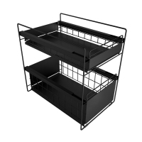 品牌直营> 厨房置物架落地式台面抽拉式家用大全储物橱柜下用品下水收纳架安心抵