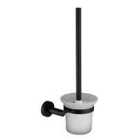 品牌直营> 304不锈钢黑色磨砂哑光毛巾杆置物架纸巾架马桶刷肥皂碟浴室挂件安心抵