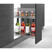 品牌直营> 厨房侧装小拉篮橱柜抽屉式调味篮窄柜调料拉篮多功能阻尼缓冲轨道安心抵