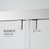 不锈钢淋浴房隔断干湿分离浴室三联动玻璃推拉沐浴房浴屏定制 非标定制HA12 880/平方 不含蒸汽安心抵