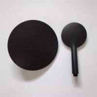 8 9寸大花洒莲蓬头增压淋雨顶喷头金色黑色玫瑰金淋浴套件方圆形安心抵