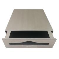 镜子后面304不锈钢隐藏式纸巾盒 抽屉式暗装嵌入式抽纸架擦手纸盒安心抵