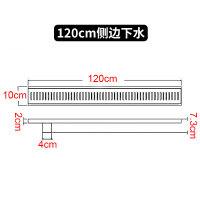 长条地漏卫生间不锈钢304加厚大排量防臭酒店淋浴房工程长方形条形安心抵