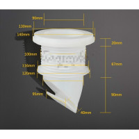 地漏硅胶防臭芯 75/110PVC下水管道防反溢防臭防虫芯子防反味安心抵