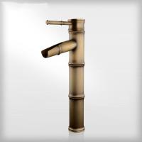全铜仿古水龙头P2台上盆复古龙头艺术竹节水龙头冷热用安心抵