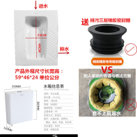 款蹲便器19公分20公分蹲厕左右侧排蹲厕前后横排污式墙排便池安心抵