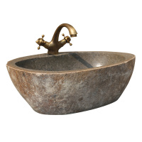 天然石头洗手盆单盆仿古创意台上盆石材洗脸盆户外艺术庭院洗面盆安心抵