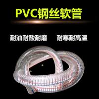 PVC透明钢丝管软管耐高温输油管负压管抽水管塑料防冻1寸2寸3寸安心抵