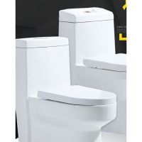 工程通用坐便器家用一体式马桶节水静音陶瓷虹吸安心抵