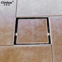 方形304不锈钢卫生间水封地漏盖内芯隐形暗藏过滤网 创意 320安心抵