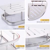 浴室三角架 304不锈钢卫生间转角置物架壁挂放沐浴露的架子安心抵