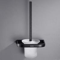 卫浴黑色不锈钢马桶刷子厕所清洁刷卫生间免打孔马桶刷套装安心抵