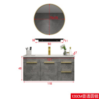 北欧浴室柜组合现代简约卫生间洗漱台洗手池洗脸盆柜挂墙式小户型安心抵