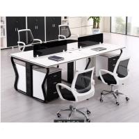 办公家具员工位简约办公桌4人位办公桌卡座屏风工位电脑桌椅安心抵