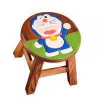 泰国创意实木凳子可爱卡通动物小板凳家用客厅垫脚凳木头矮凳安心抵