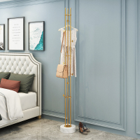 北欧网红设计师不锈钢大理石衣帽架北欧后现代简约轻奢挂衣架安心抵