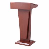 时尚演讲台咨客台讲台发言台接待台迎宾台讲桌演讲桌主持台白色 YT-41F木纹烤漆 580*460*1180mm安心抵