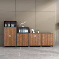 办公家具矮柜板式文件柜茶水柜财务柜对开我呢见鬼办公室储物柜落地资料柜安心抵