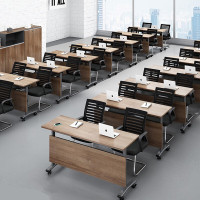 办公家具折叠桌培训桌办公培训桌会议桌椅组合简约现代长条桌活动辅导台安心抵