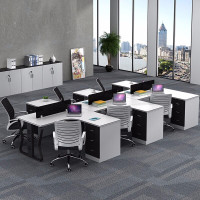 办公桌椅组合简约现代屏风职员工作位隔断卡座办公家具安心抵