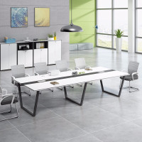 办公家具长桌现代简约小型接待洽谈桌培训桌6人8人9人15型椅组合16人安心抵