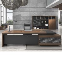 广东新款总裁台老板桌总裁桌经理室办公桌电脑桌安心抵