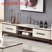北欧大理石电视柜茶几组合套装可伸缩电视柜现代简约小户型地柜 A款电视柜(长1.8米) 组装安心抵