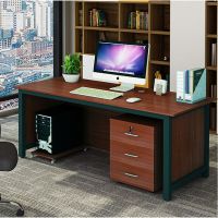 办公桌子电脑桌办公室家用电脑书桌台式老板职员写字桌员工桌医生组合桌安心抵