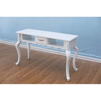 美甲桌子桌椅套装椅子工作台单人双人现代简约欧式北欧风ins指甲台经济型简易 双人1.2米木面 .安心抵