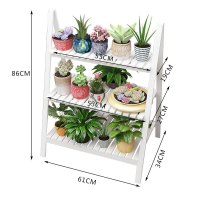 花架多层置物架室内梯形层架可折叠落地家居盆栽置物架绿萝花盆架安心抵